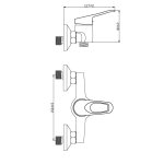 Schtte mitigeur de douche athos plus chrome