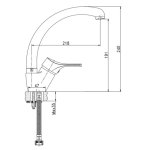 Schütte mitigeur d'évier attica chrome Schütte mitigeur d'évier attica chrome