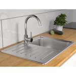 Schtte mitigeur d'vier avec bec verseur haut rond casalla chrome