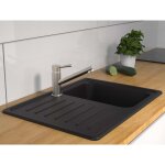 Sch�tte mitigeur d'�vier cornwall aspect d'acier inoxydable