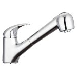 Schtte mitigeur d'vier avec jet rtractable albatros chrome