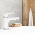 Schütte mitigeur de lavabo alaska blanc et chrome Schütte mitigeur de lavabo alaska blanc et chrome