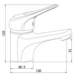 Schtte mitigeur de lavabo porto chrome
