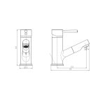 Schütte mitigeur de lavabo avec spray rétractable cornwall Schütte mitigeur de lavabo avec spray rétractable cornwall