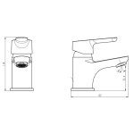Schtte mitigeur de lavabo vico chrome