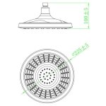 Schtte pomme de douche grenoble chrome