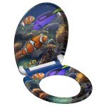Schütte siège de toilette avec fermeture en douceur sea life imprimé Schütte siège de toilette avec fermeture en douceur sea life imprimé