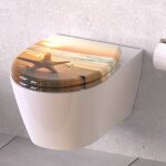Schütte siège de toilette avec fermeture en douceur sea star imprimé Schütte siège de toilette avec fermeture en douceur sea star imprimé