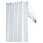 Sealskin rail pour rideau de douche ombrelle d'angle chrome