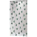 Sealskin rideau de douche freddy 180x200 cm blanc et vert