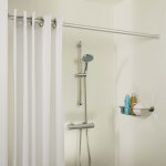 Sealskin tringle de rideau de douche télescopique 220 cm gris mat Sealskin tringle de rideau de douche télescopique 220 cm gris mat