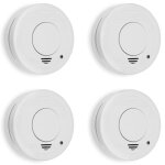 Smartwares dtecteurs de fume 4 pcs 10x10x3, 5 cm blanc