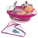 Smoby baignoire de bb - poupe 2 en 1 avec accessoires