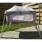 Soozly lit de voyage avec moustiquaire gris 64655