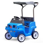 Step2 voiture  pousser pour enfants deux places suv bleu