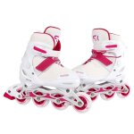 Street rider patins  roues alignes rglables blanc pointure 33 - 37