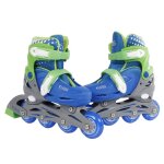 Street rider patins  roues alignes rglables bleu pointure 31 - 34