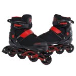 Street rider patins  roues alignes rglables noir pointure 28 - 32