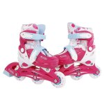 Street rider patins  roues alignes rglables rose pointure 27 - 30