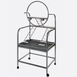 Strong aire de jeux pour perroquet natalia gris mtallis 82x58x135cm