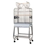 Strong cage pour perroquets villa bianca gris 67, 7 x 51, 5 x 154 cm