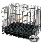 Strong panier de transport pour oiseaux light noir 33 x 45 x 39 cm