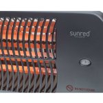 Sunred chauffage mural de patio lugo 2000 w quartz gris