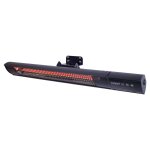 Sunred chauffage mural royal diamond dark 2500 w carbone noir