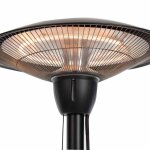 Sunred chauffage sur pied barcelona 1500 w halogne noir