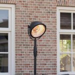 Sunred chauffage sur pied indus 2100 w halogne noir