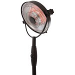 Sunred chauffage sur pied retro sphere 2100 w halogne noir rss16