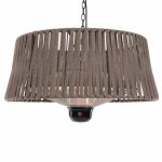 Sunred chauffage suspendu artix corda 1800 w halogne marron