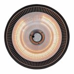 Sunred chauffage suspendu barcelona 1500 w halogne noir