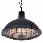 Sunred chauffage suspendu indus ii 2100 w halogne noir