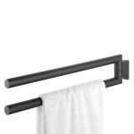 Tiger rail  serviettes  2 bras bold noir mat