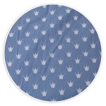 Tissi doublure pour berceau maxi boxspring bleu clair couronnes