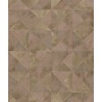 Topchic papier peint graphic shapes facet marron mtallis