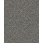 Topchic papier peint tone on tone diamonds noir mtallis
