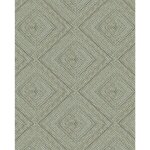 Topchic papier peint tone on tone diamonds vert mtallis