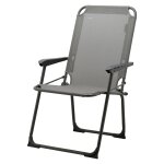Travellife chaise de camping compacte pliable san marino gris