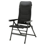 Travellife chaise de camping pliable de luxe monaco comfort gris Travellife chaise de camping pliable de luxe monaco comfort gris