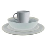Travellife ensemble de vaisselle de luxe 16 pcs dnia gris clair