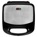 Tristar appareil  croque - monsieur 3 en 1 sa - 3070 800w noir et argent