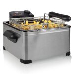 Tristar friteuse fr - 6949 2000 w 5 l acier inoxydable argent