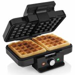 Tristar gaufrier 1000 w 2 gaufres noir