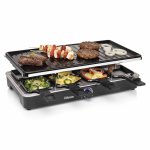 Tristar grill  raclette pour 8 personnes 1400 w 46x23 cm noir