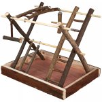 Trixie aire de jeux pour oiseaux  natural living  35 x 27 x 30 cm bois