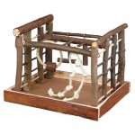 Trixie aire de jeux pour oiseaux  natural living  35 x 29 x 25 cm bois