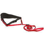 Trixie ceinture de taille avec laisse large m / l rouge