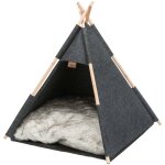 Trixie grotte pour animaux de compagnie feutre tipi 55x65x55 cm